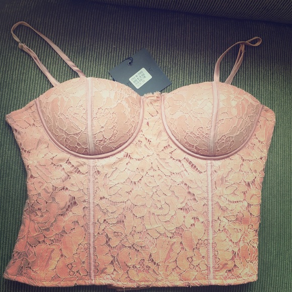 PARISIAN Pink Rose Bustier - Picture 1 of 7